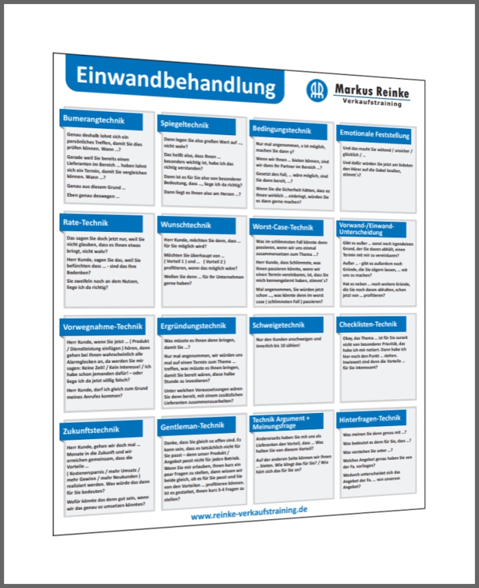 einwandbehandlung